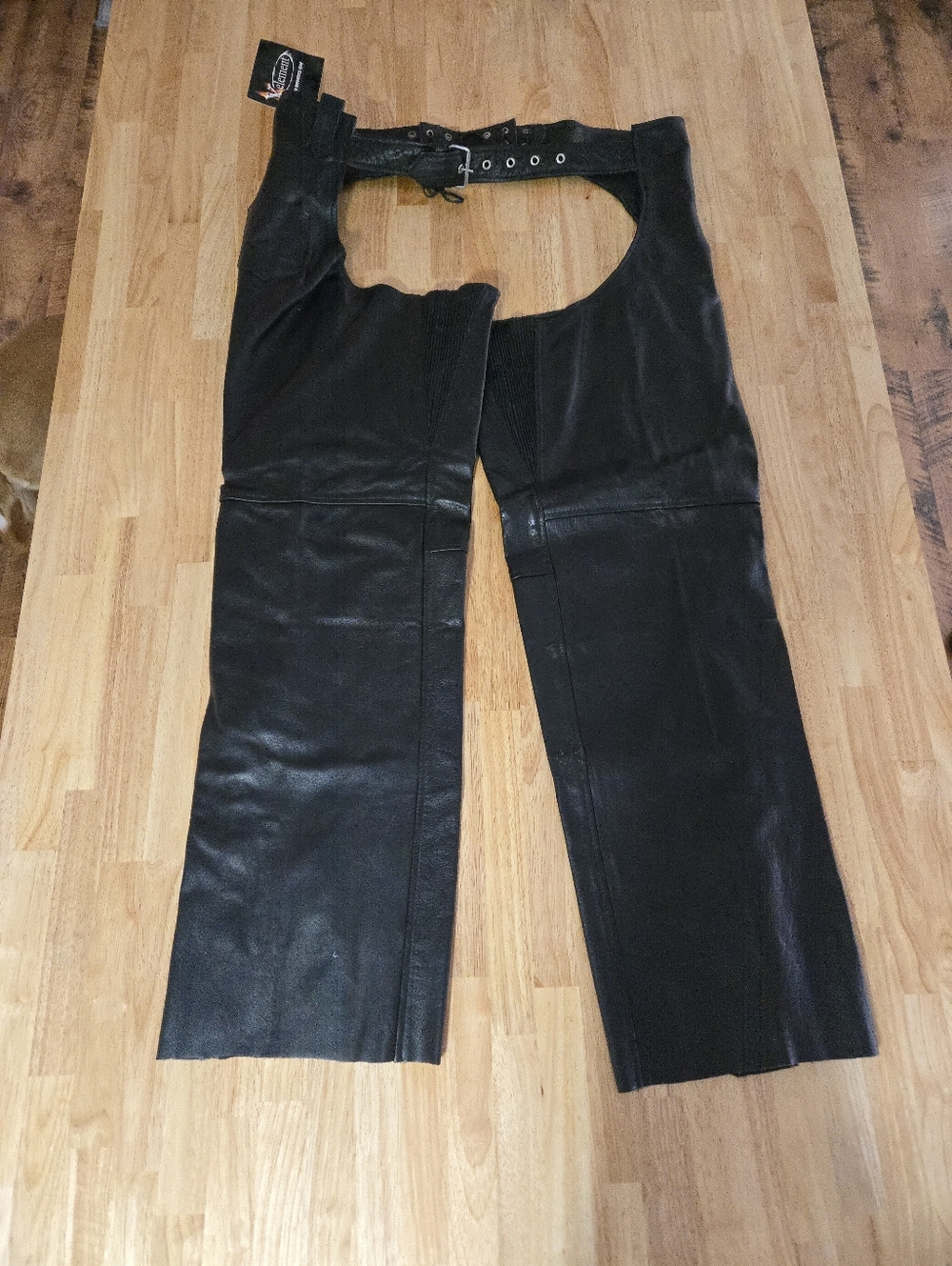 NMT Element Men's Black Leather Riding Chaps